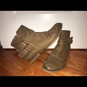 Brown Leather Booties